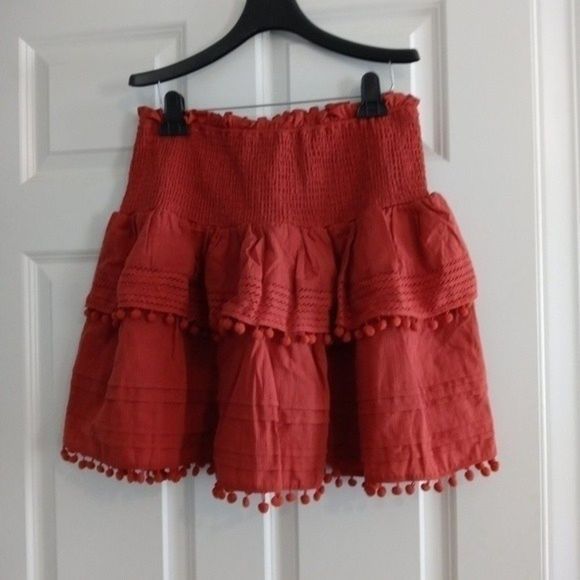 NWT House of Harlow 1960 Boho Skirt Set Burnt Orange - Picture 12 of 14